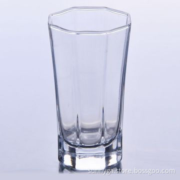 Machine Blown Glass Cup with 115mL Volume and Eight Angles